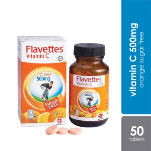 Flavettes Vitamin C Sugar Free Sorbitol 500mg Chewable Tablet
