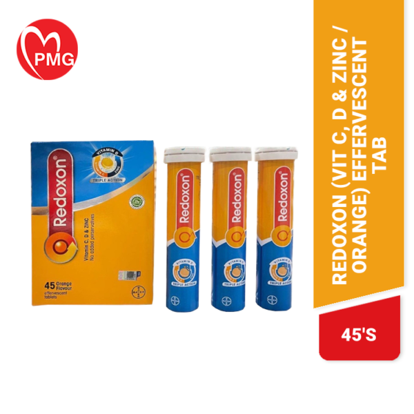 Redoxon (Vitamin C, D & Zinc / Orange ) Effervescent Tablet