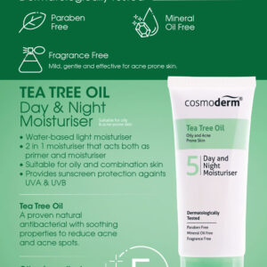 Cosmoderm Tea Tree Oil Day/Night Moisturizer