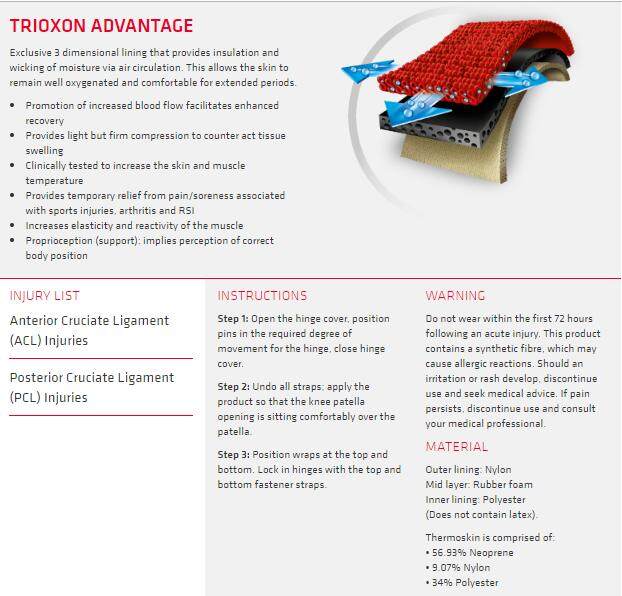 Thermoskin Knee Brace Open Flexion / Extension - Image 2