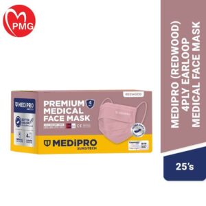 Medipro Redwood 4Ply Ear Loop Medical Face Mask