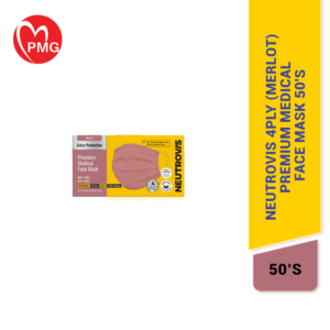Neutrovis 4Ply (Merlot) Medical Face Mask Adults