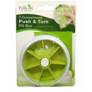 Fullicon 7-Compartments Push & Turn Pill Box (MB001)