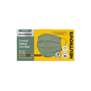 Neutrovis Premium Medical 4ply Face Mask (Sage Green)