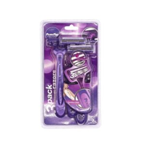 Razors 3 Stainless Steel Blades (Purple)