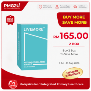 Livemore Methylcobalamin 600mcg Tablet 180s (Box)