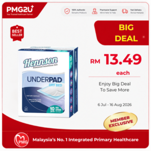 HENNSON Dry Bed Underpad 60cm X 90cm 10's
