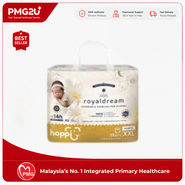 HOPPI Royal Dream (XXL / Pant) Diapers 28's