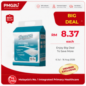 HENNSON Basic Dry Underpad 75cm X 75cm 10's