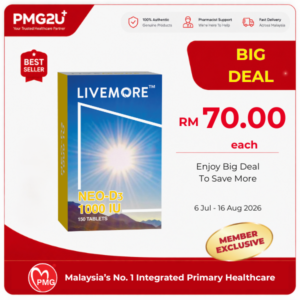 LIVEMORE Neo-D3 1000IU Tablets 150's