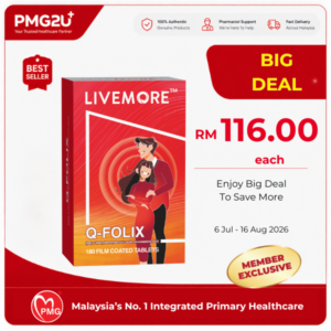 LIVEMORE Q-Folix Tablets 180's