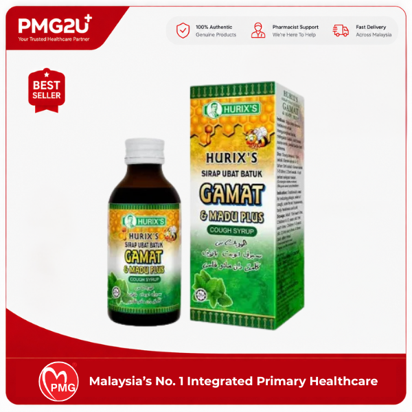 HURIX'S Cough Syrup Gamat & Madu Plus 60ml Bottol
