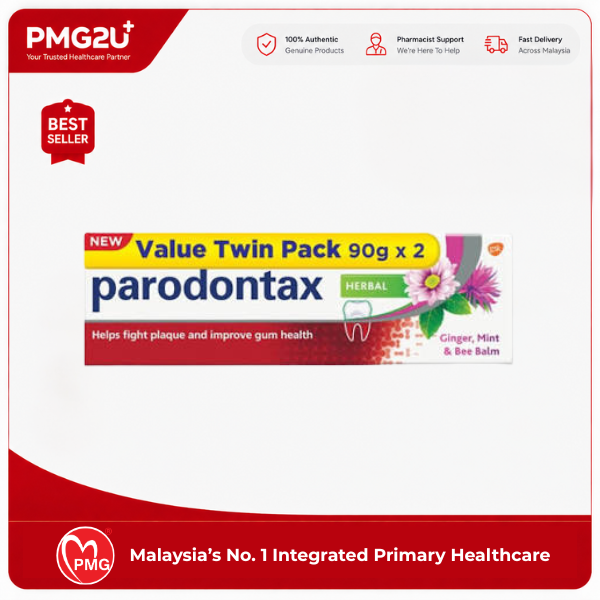 PARODONTAX Herbal 90g Twin Pack