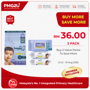 HOPPI 99% Baby Premium Wipes 80's 3 Pack (Value Pack)