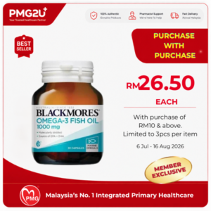 BLACKMORES Omega-3 Fish Oil 1000 Cap 30's