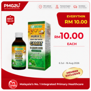 HURIX'S Cough Syrup Gamat & Madu Plus 60ml Bottol